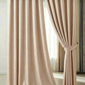 Cortina dorada jacquard